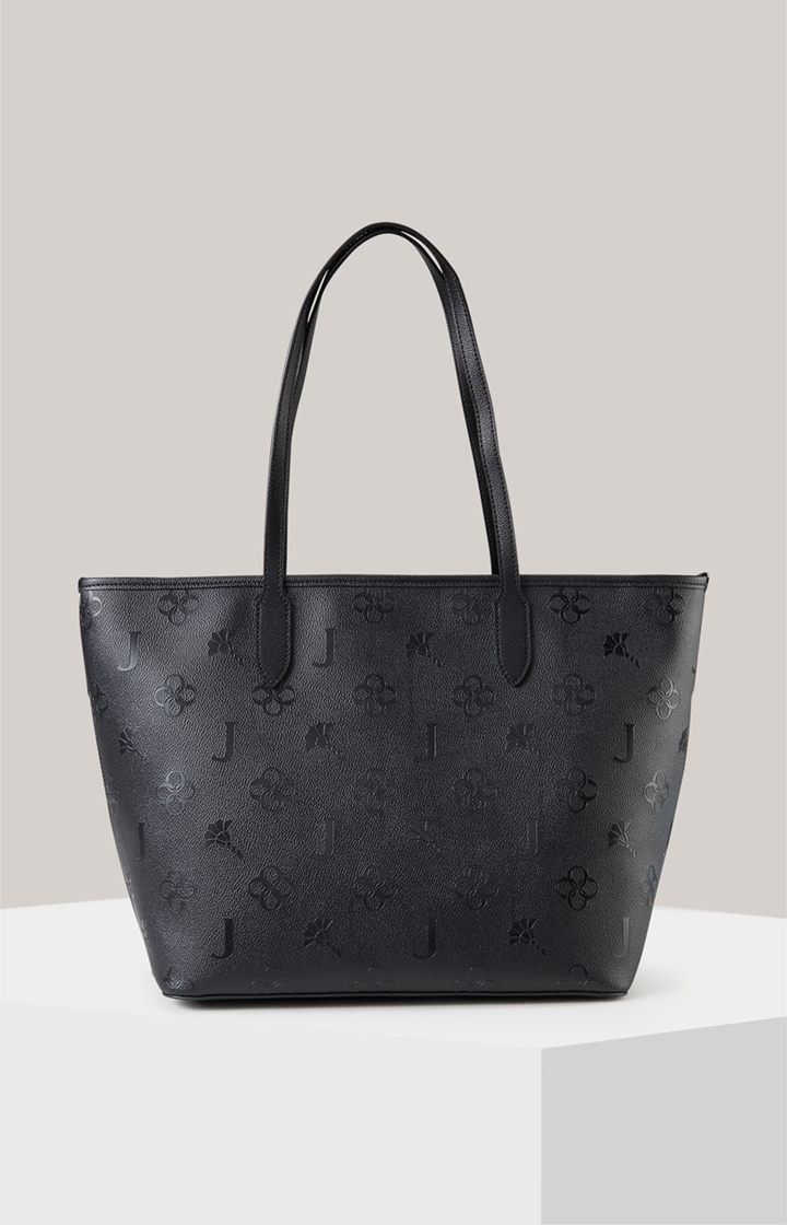 Shopper Decoro Stampa Lara in Schwarz
