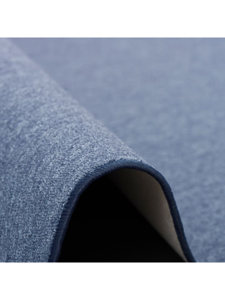 Snapstyle Feinschlingen Velour Teppich Strong in Dunkelblau günstig kaufen