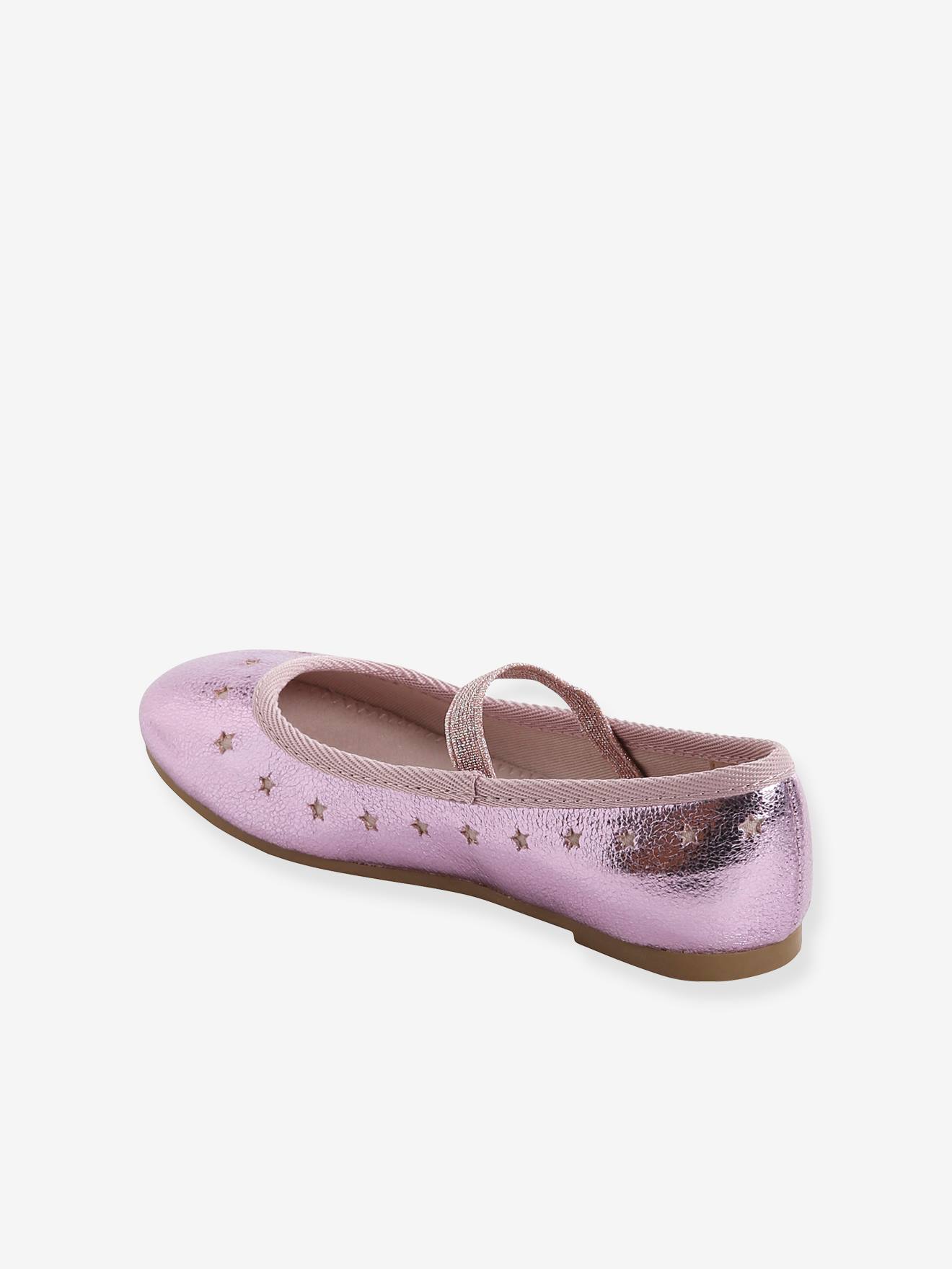 Ballerines irisées fille or