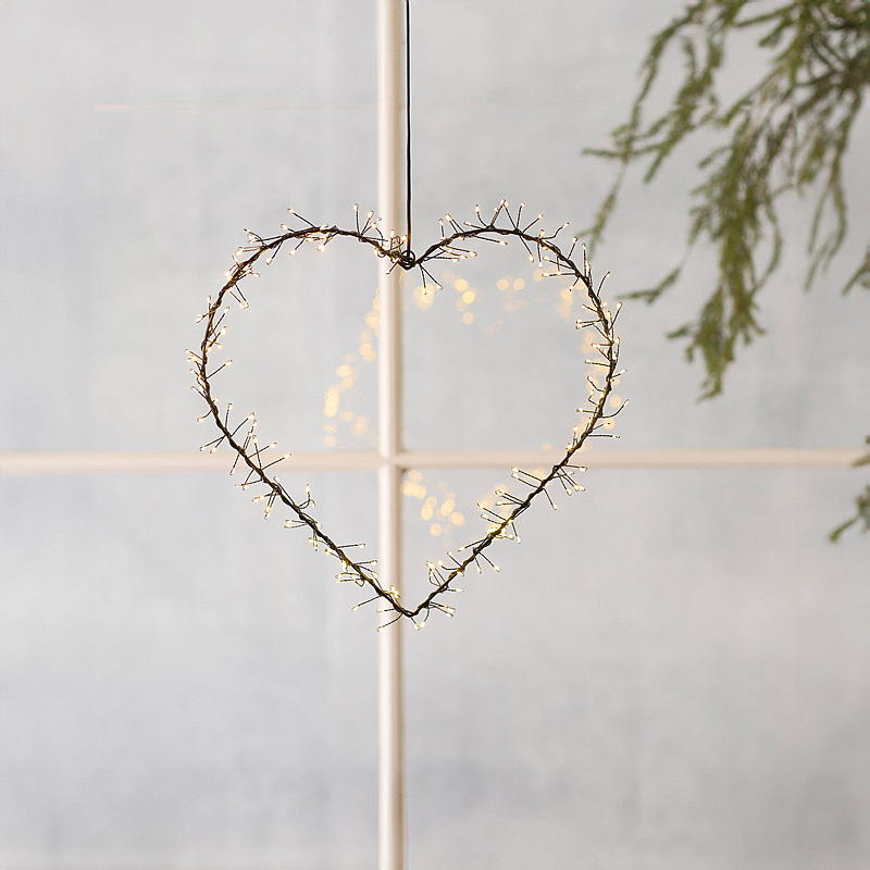 Home String hjerte 40 cm 200 LED
