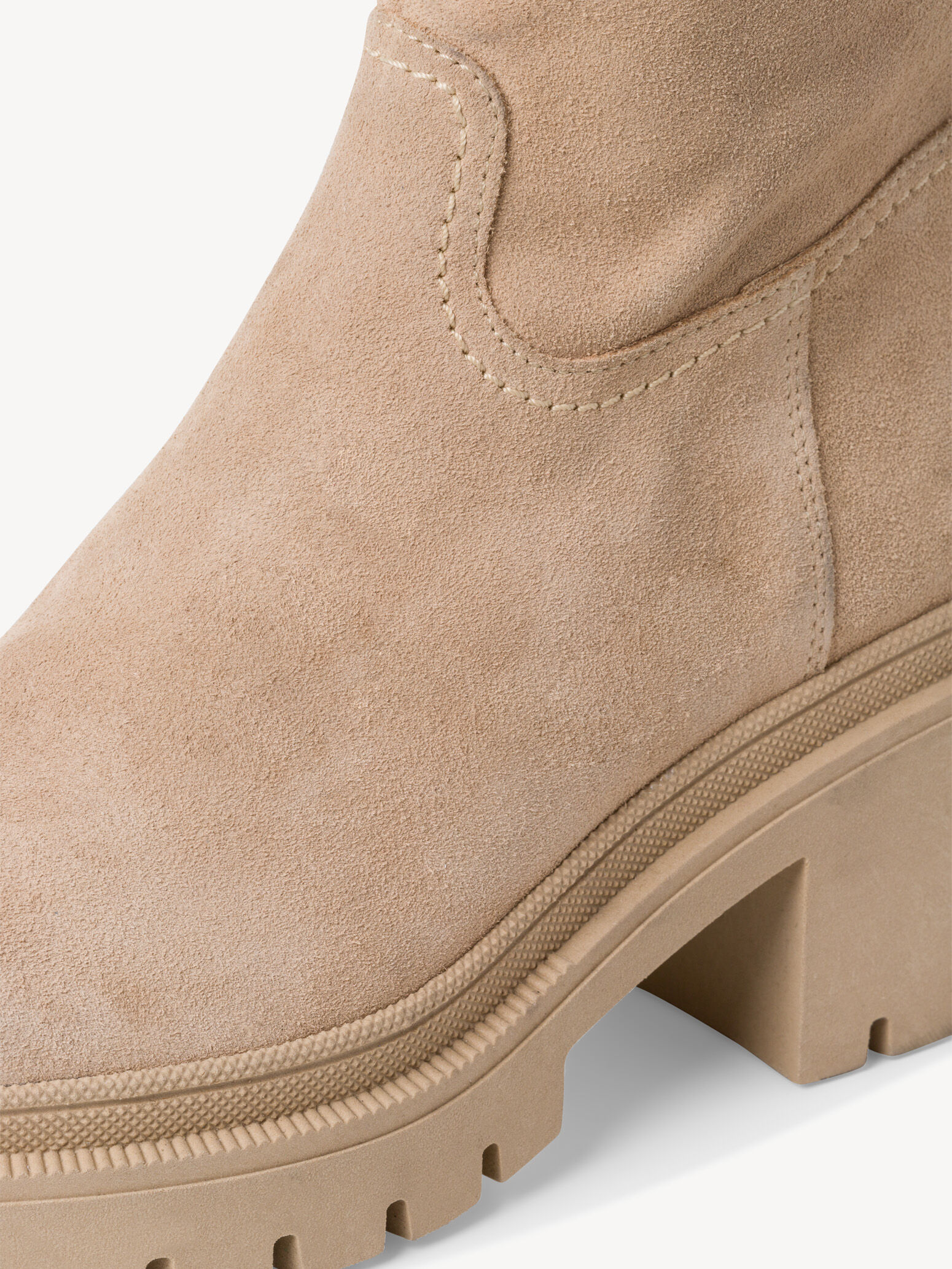 Bottes en cuir - beige