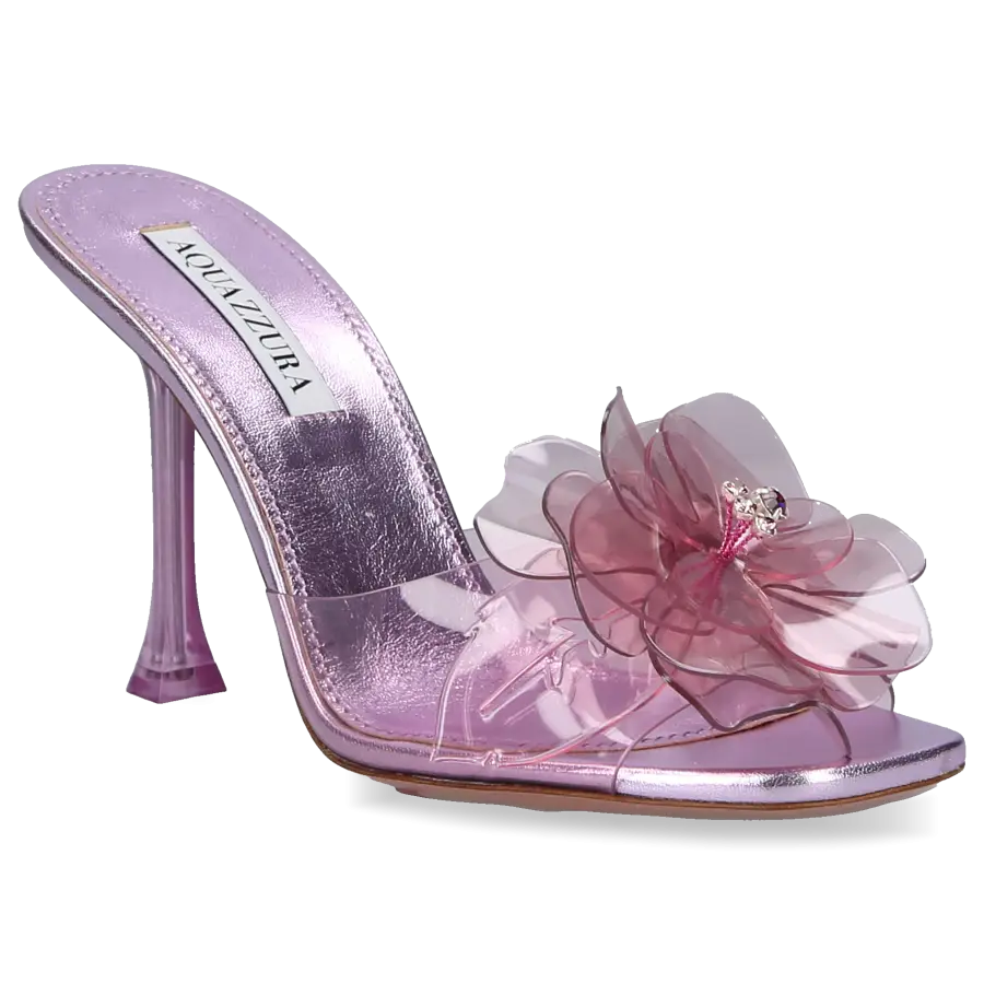 Aquazzura - Pantoletten ZSA ZSA 95 PVC - pink