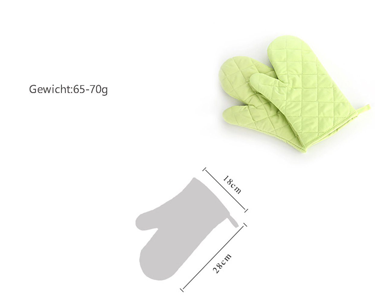 ZanMax Topfhandschuhe 2 Stück Rutschfeste, isolierte Ofenhandschuhe, Backhandschuhe, (2-tlg)