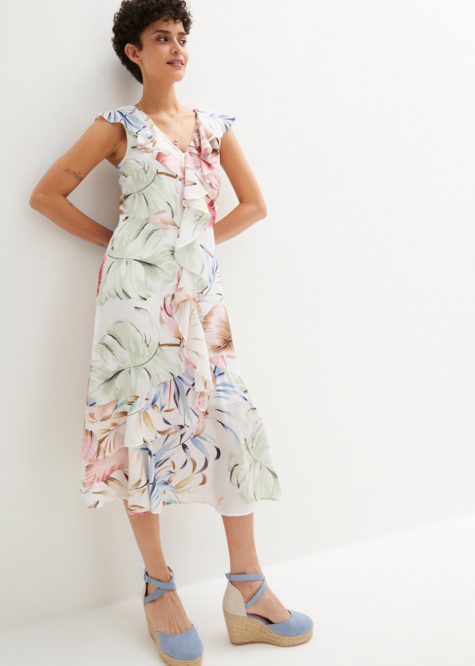 Kleid mit Volants