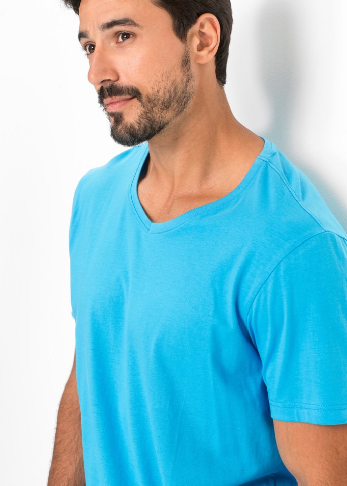 T-Shirt mit V-Ausschnitt (3er Pack)