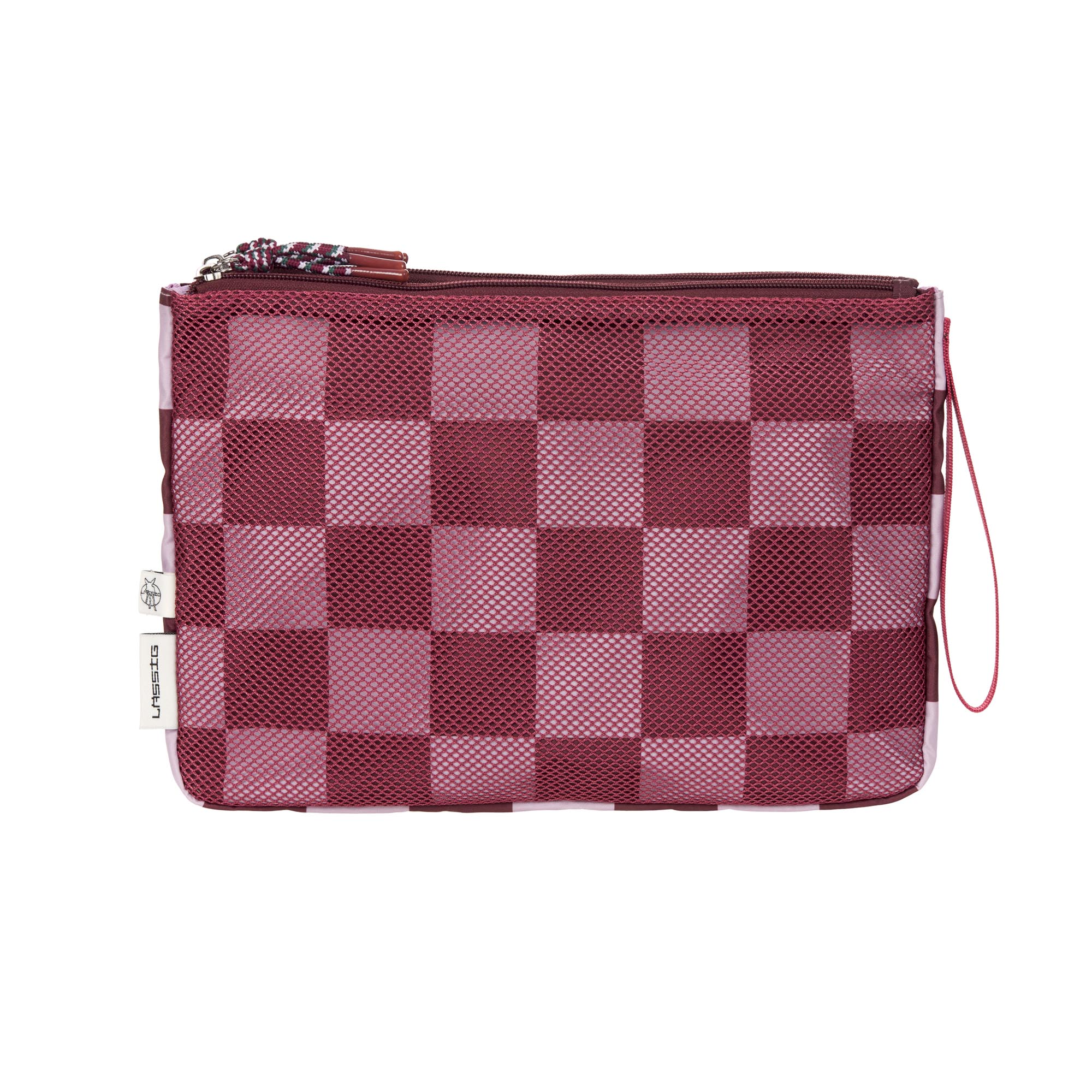 Windeltasche - Clutch, Tiefrot Lavendel