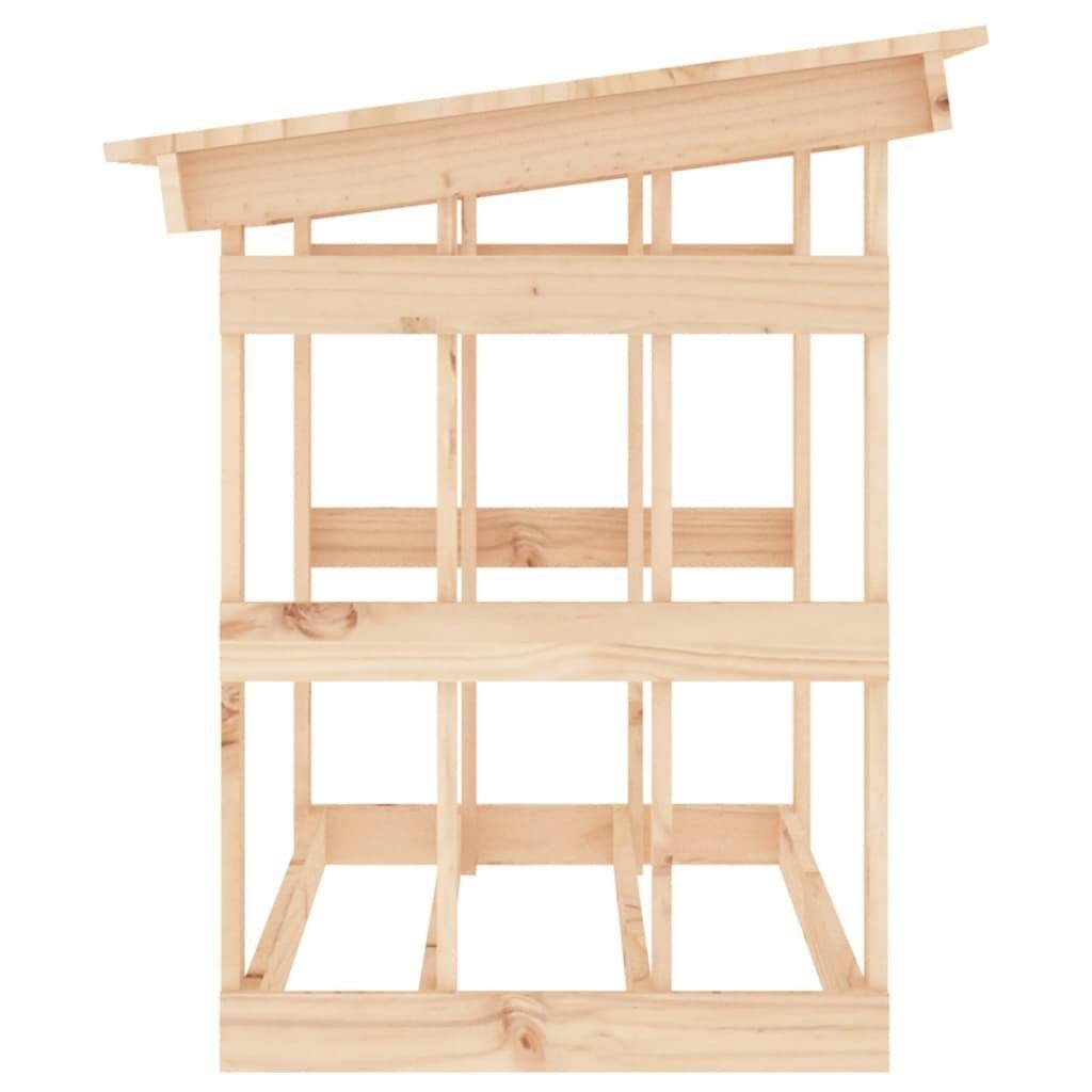 vidaXL Kaminholzregal Kaminholzregal 108x64,5x77 cm Massivholz Kiefer, BxTxH:108x64.5x77 cm