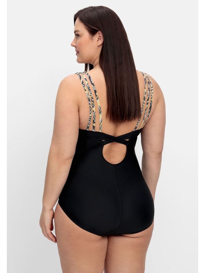 sheego Badeanzug in schwarz günstig kaufen 56 E