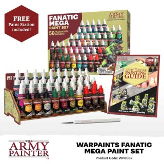 The Army Painter:  Warpaints Fanatic - Mega Paint Set (50 x 18ml)