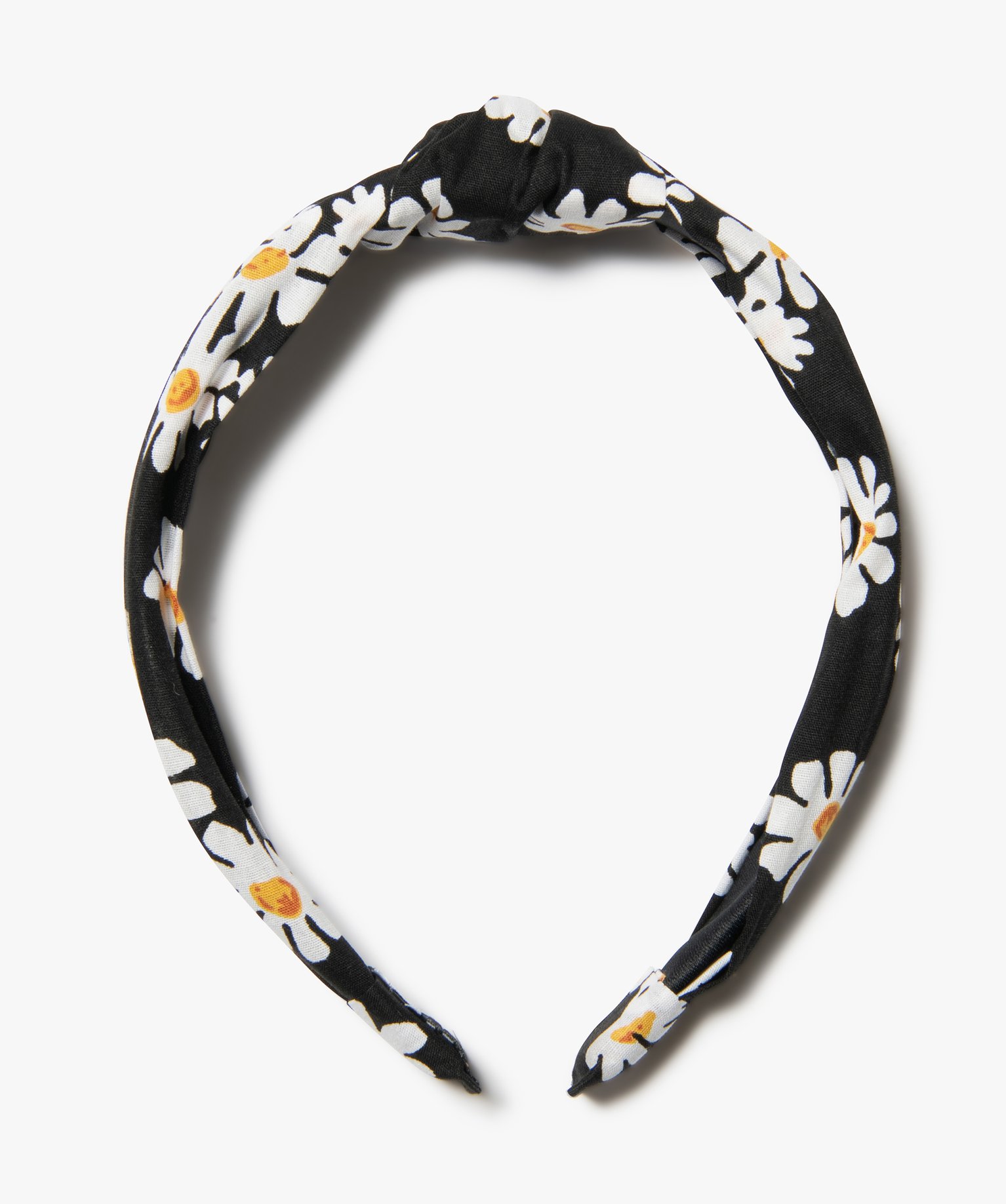 Serre-tête femme à motifs fleuris noir | GEMO