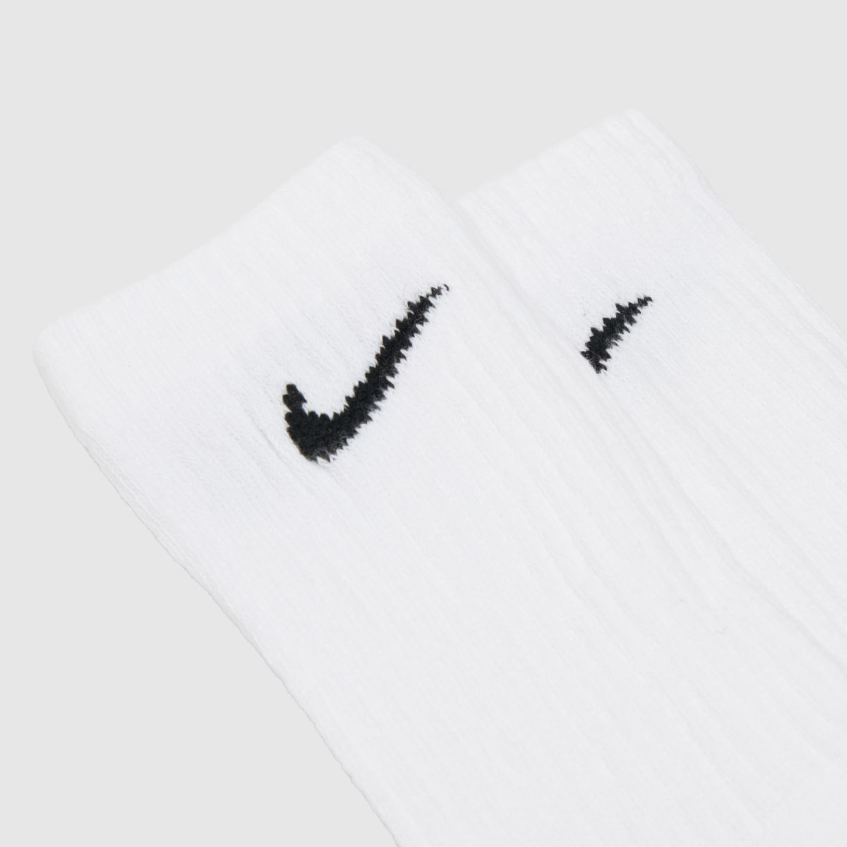 Nike – Vita och svarta vardagsstrumpor med rund hals, 6-pack