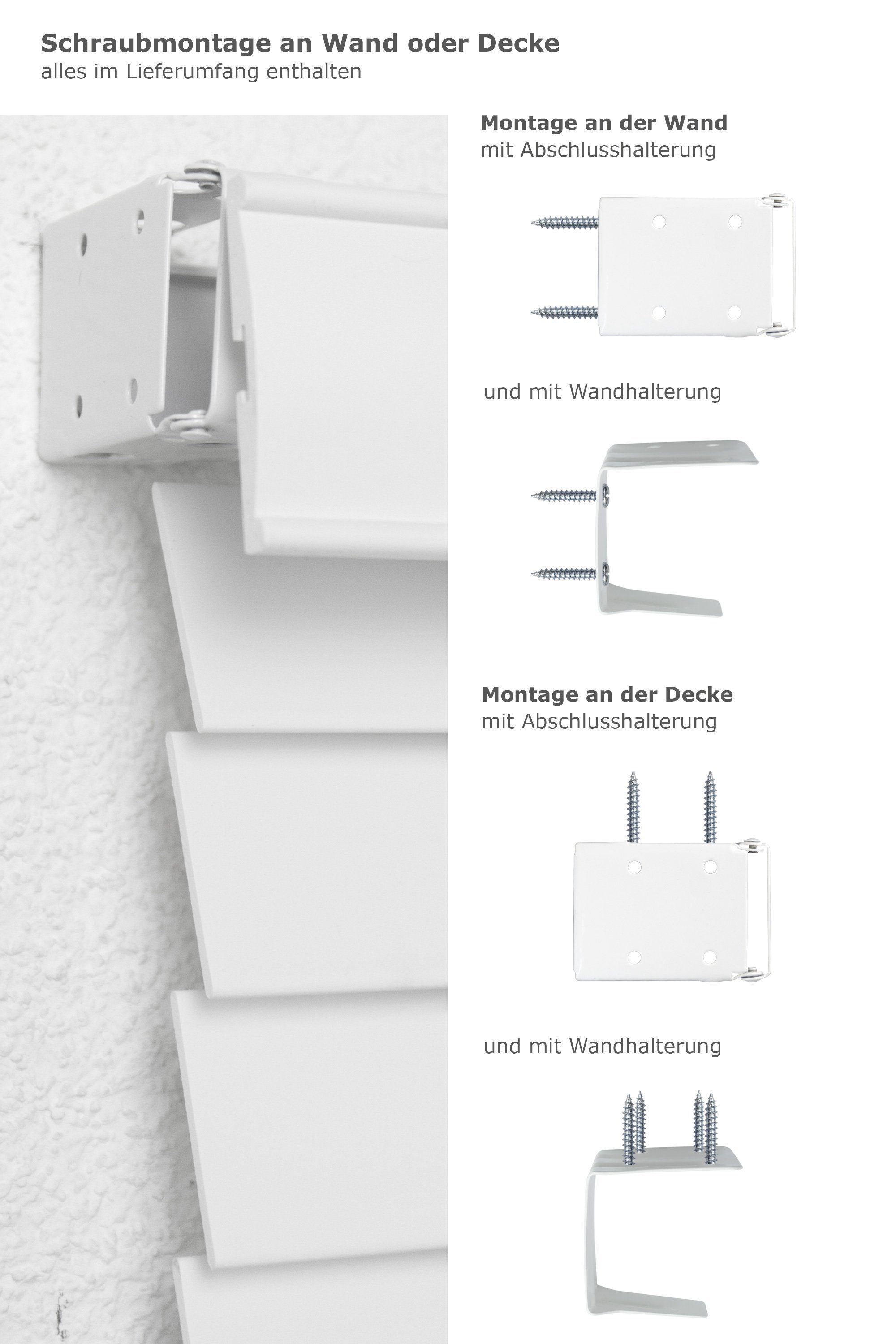 Jalousie Holzoptik 50mm, LYSEL®, HxB 130x60cm