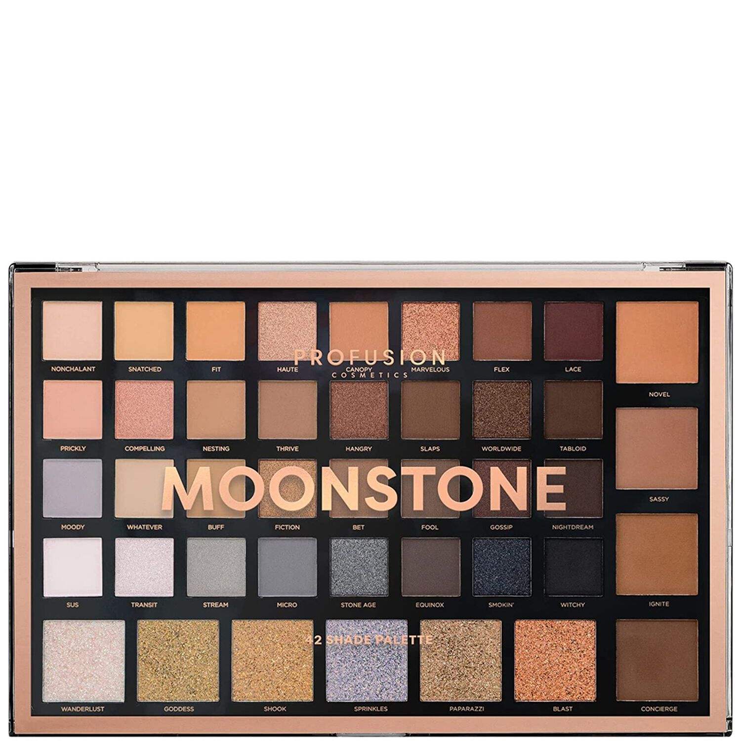 Profusion Cosmetics Moonstone Palettes ombres à paupières 42 teintes
