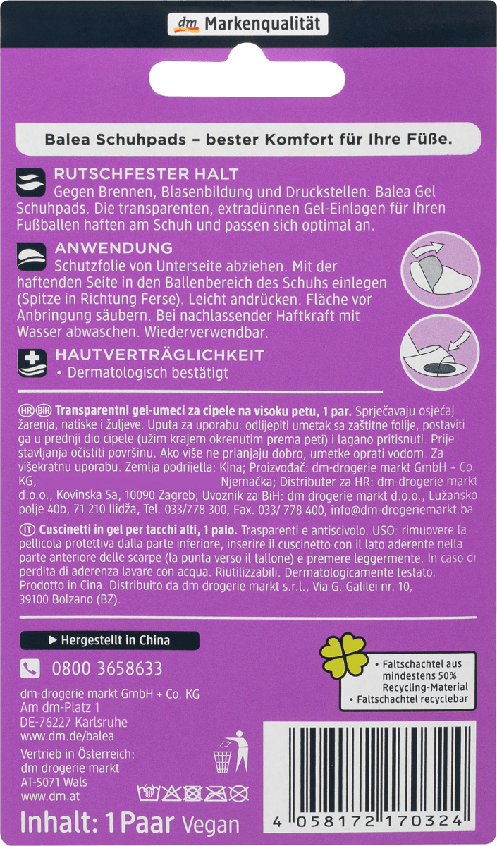 Druckstellenschutz Ballen Gelpads, 2 St