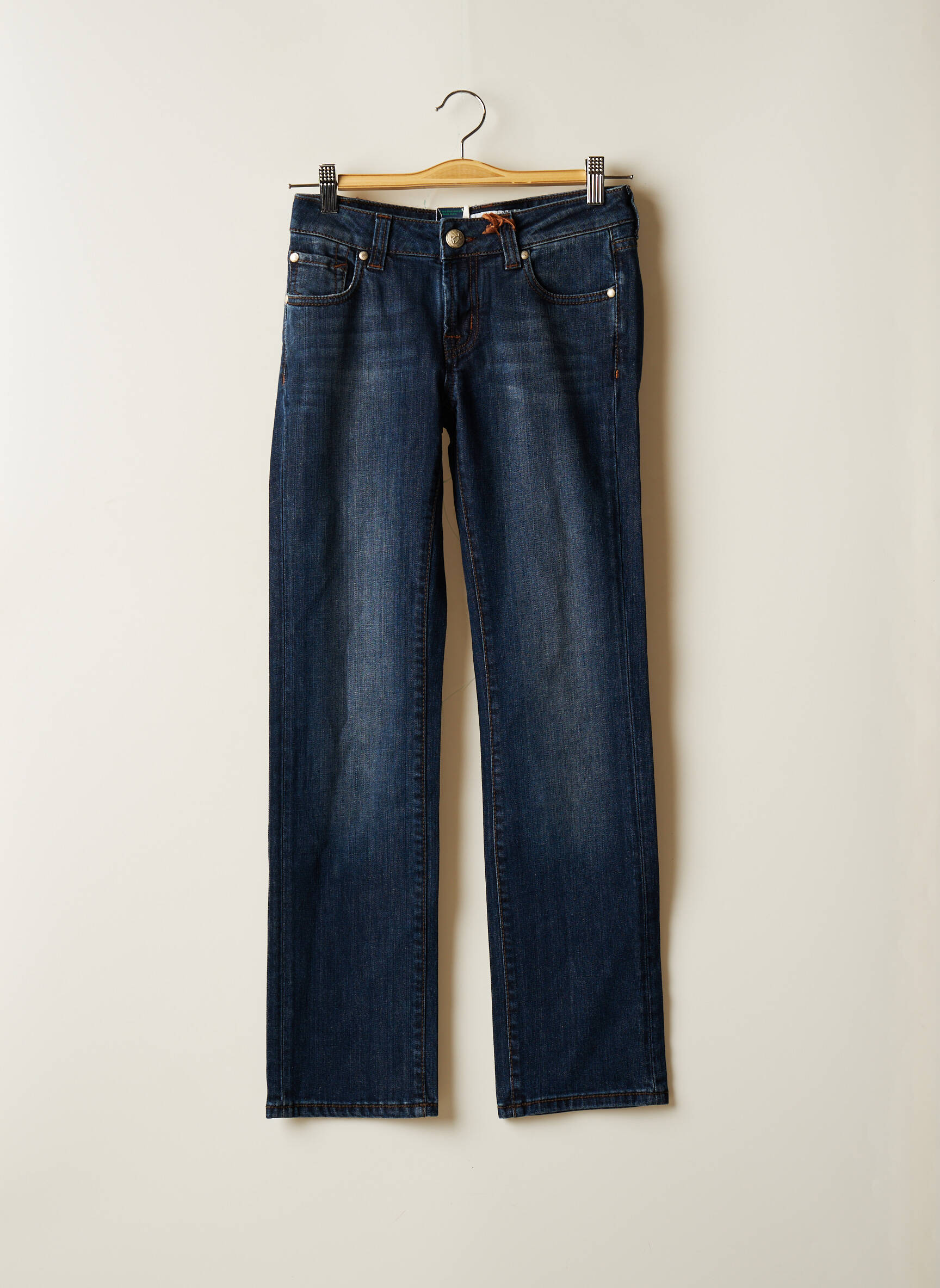 Blue Level Jeans Coupe Droite Femme couleur bleu