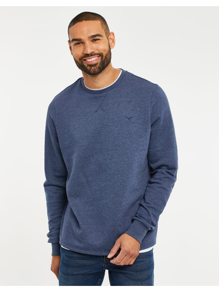 Threadbare Sweatshirt THB Fleece Crew Kisele in Denim Blue günstig kaufen