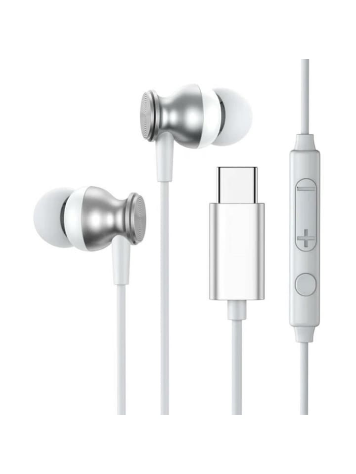 COFI 1453 Joyroom JR-EC04 kabelgebundene In-Ear Kopfhörer mit Fernbedienung in Silber günstig kaufen onesize