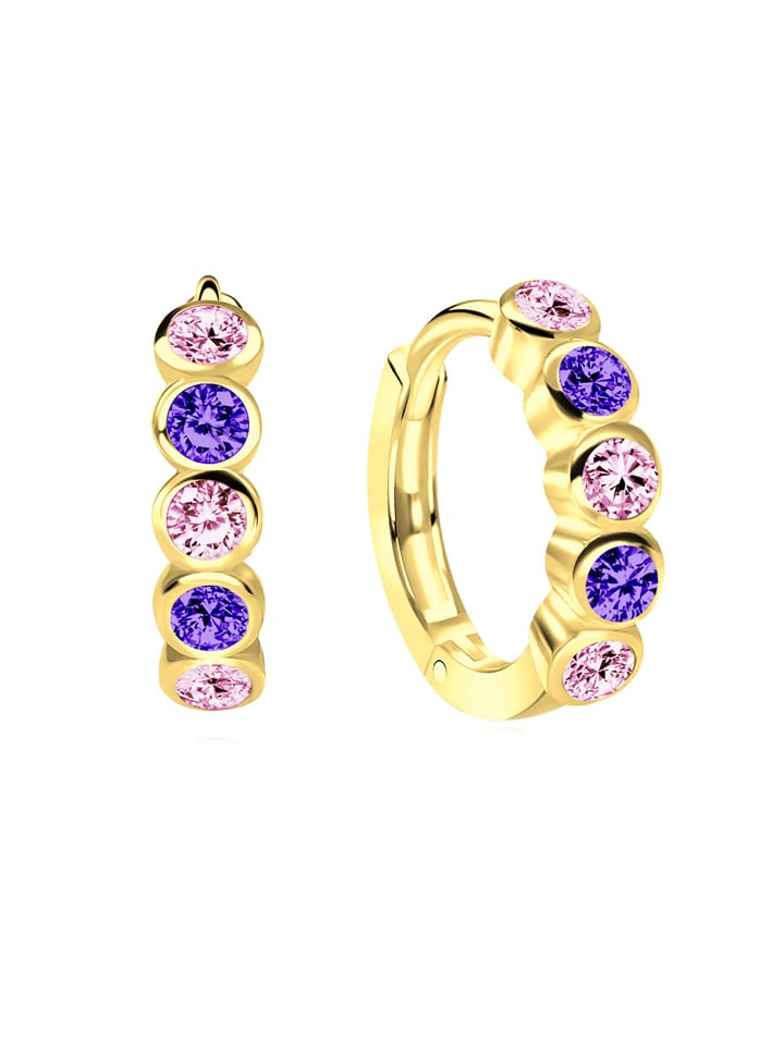 schmuck23 Gold Creolen 925 Silber 0,3 cm x 1,2 cm günstig kaufen onesize