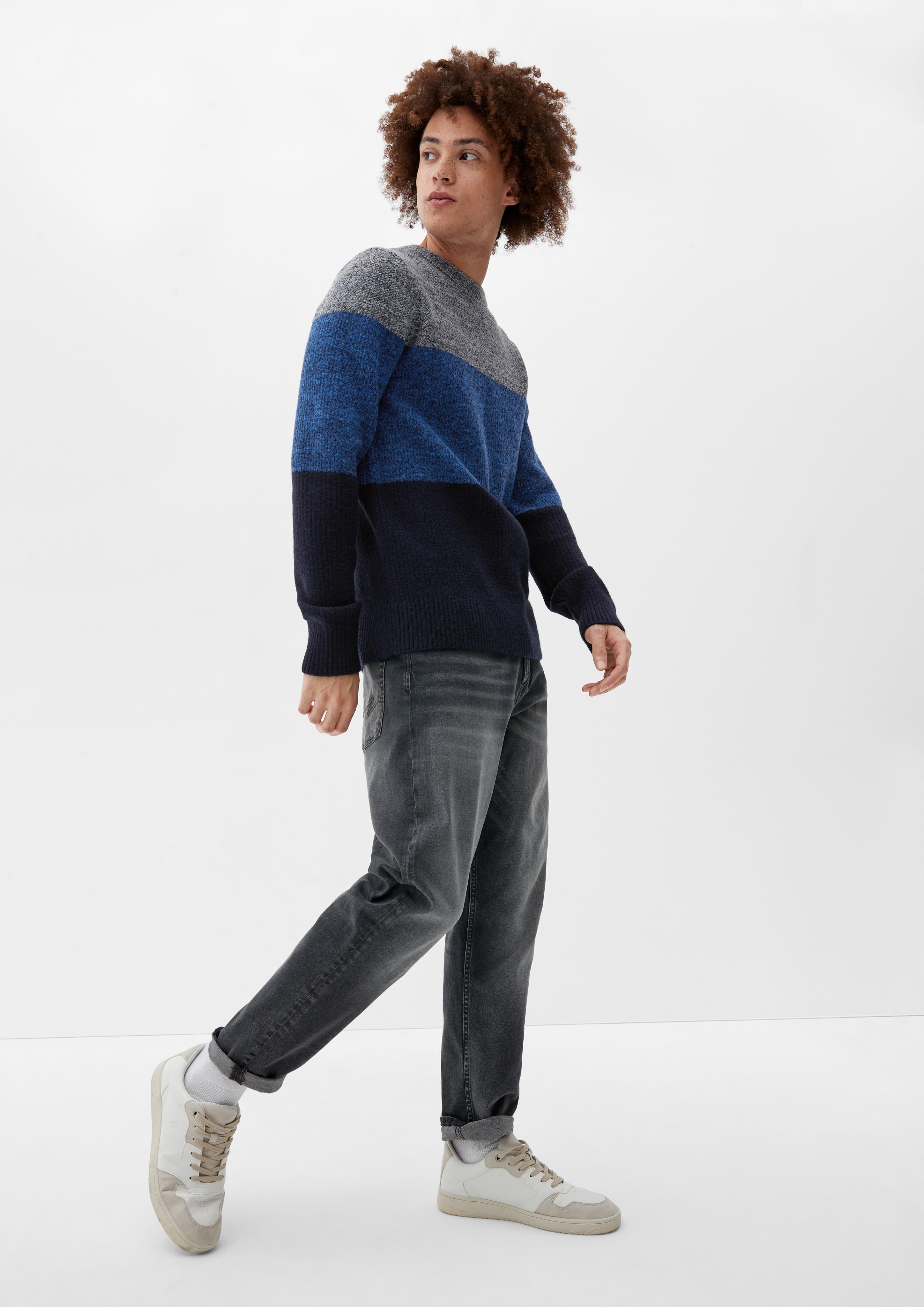 Strickpullover in Colour Blocking-Optik  2125667-59W0
