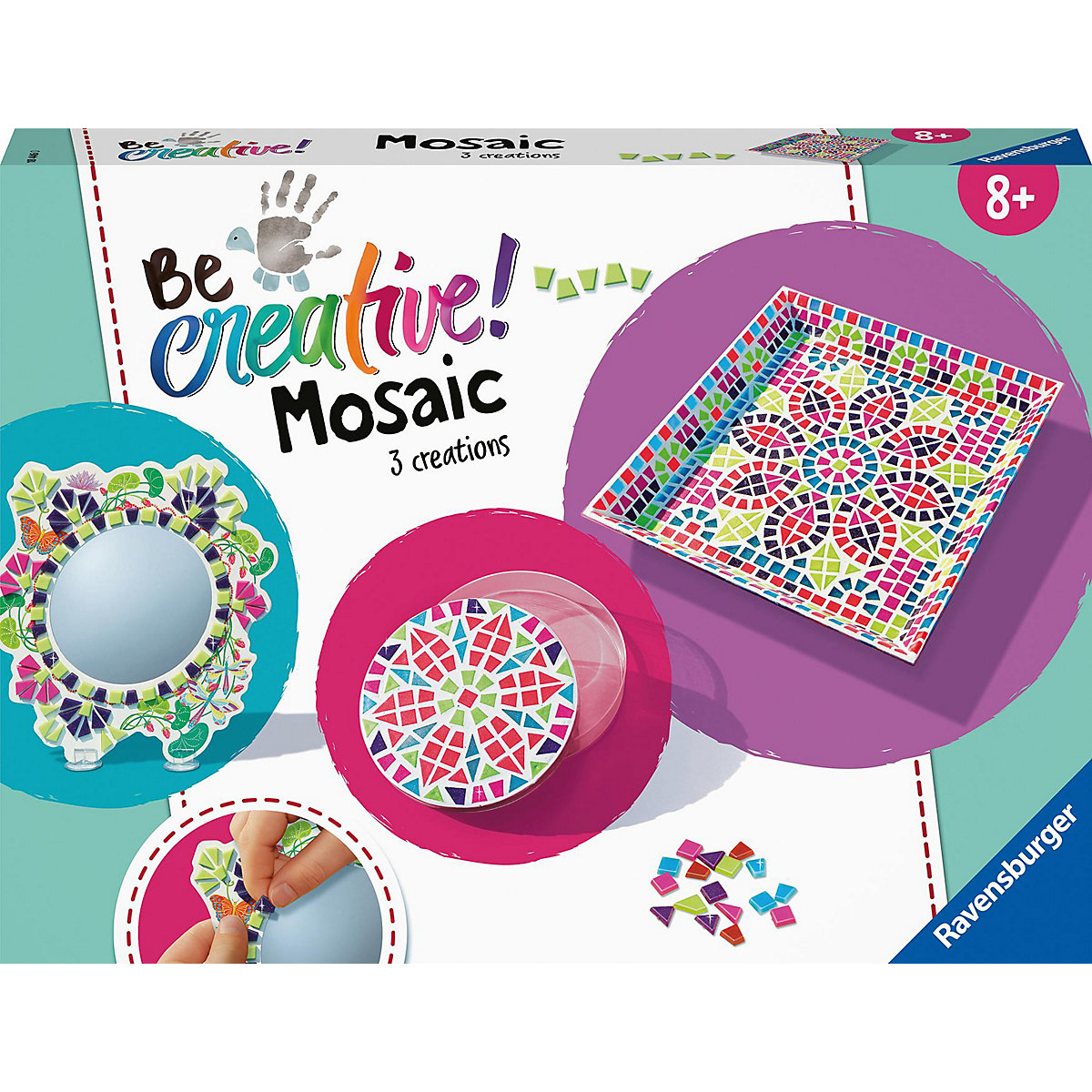 Ravensburger 18446 Mosaic Romantic, DIY für Kinder ab 8 Jahren