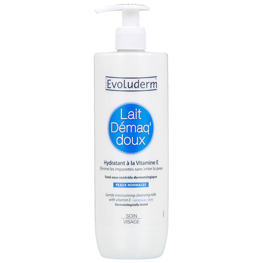 evoluderm Lait Démaquillant Lait Démaq' Doux Hydratant - 500 ml