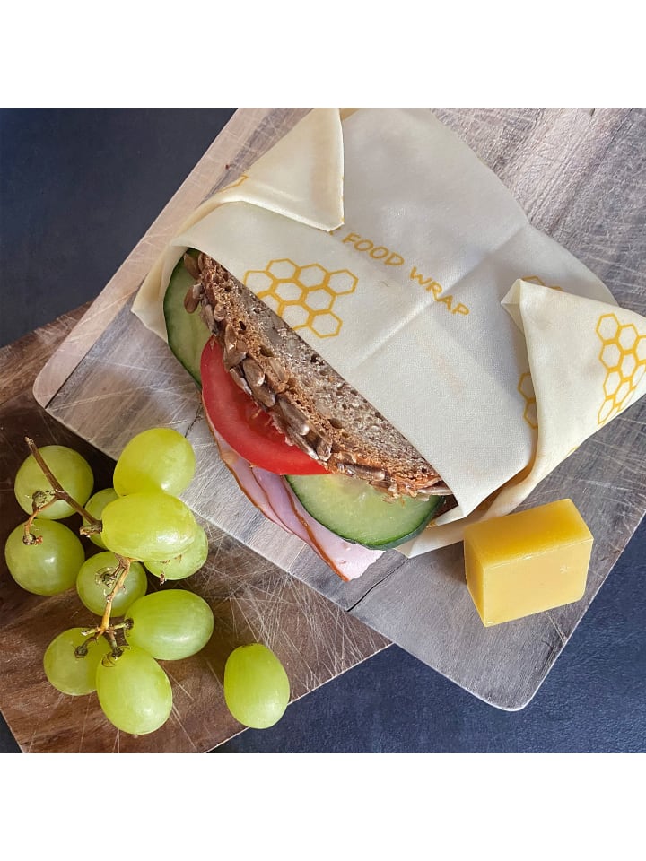 Stoneline Bienenwachstücher Set 3-teilig in Gelb günstig kaufen onesize