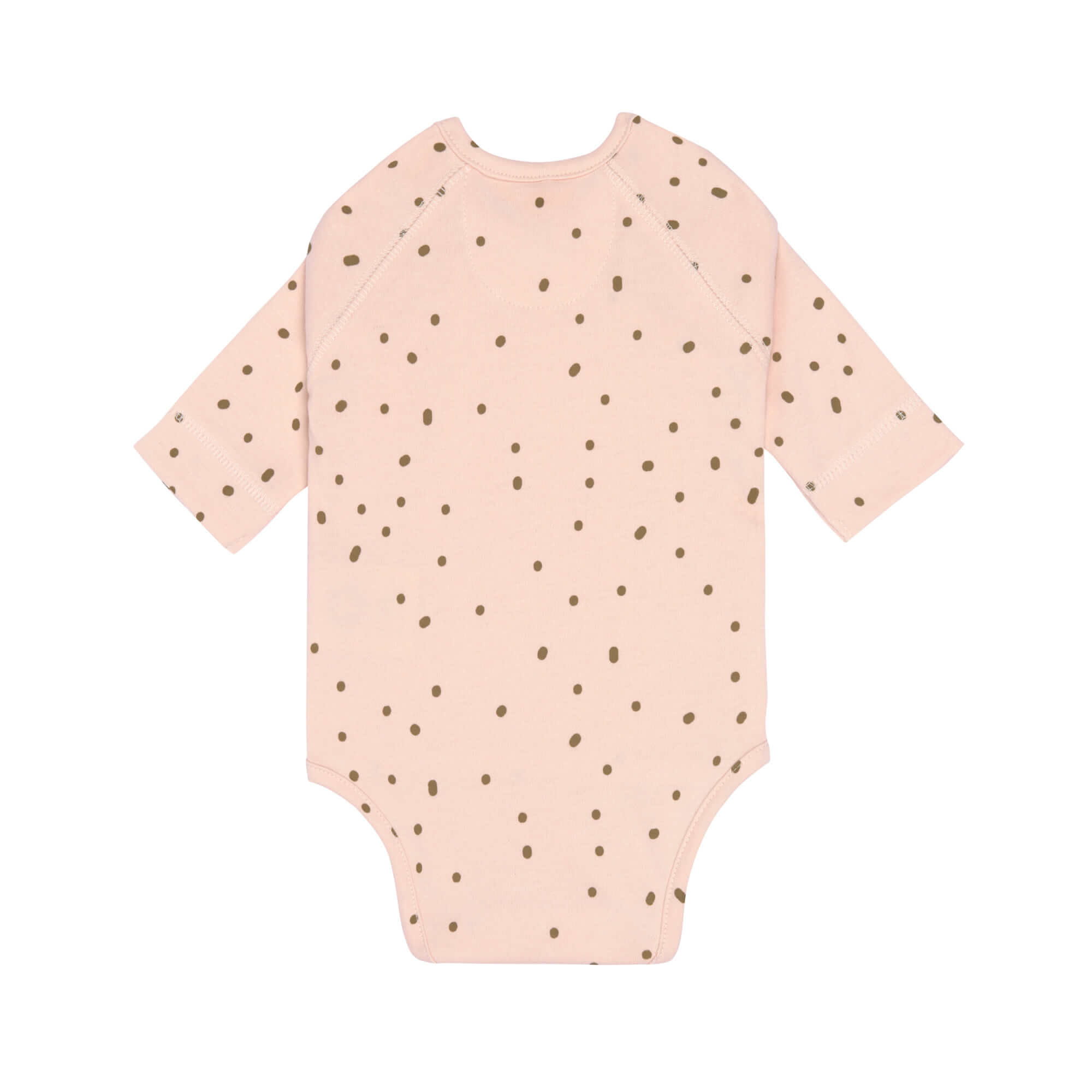Baby Wickelbody langarm - Bio Baumwolle, Rosa