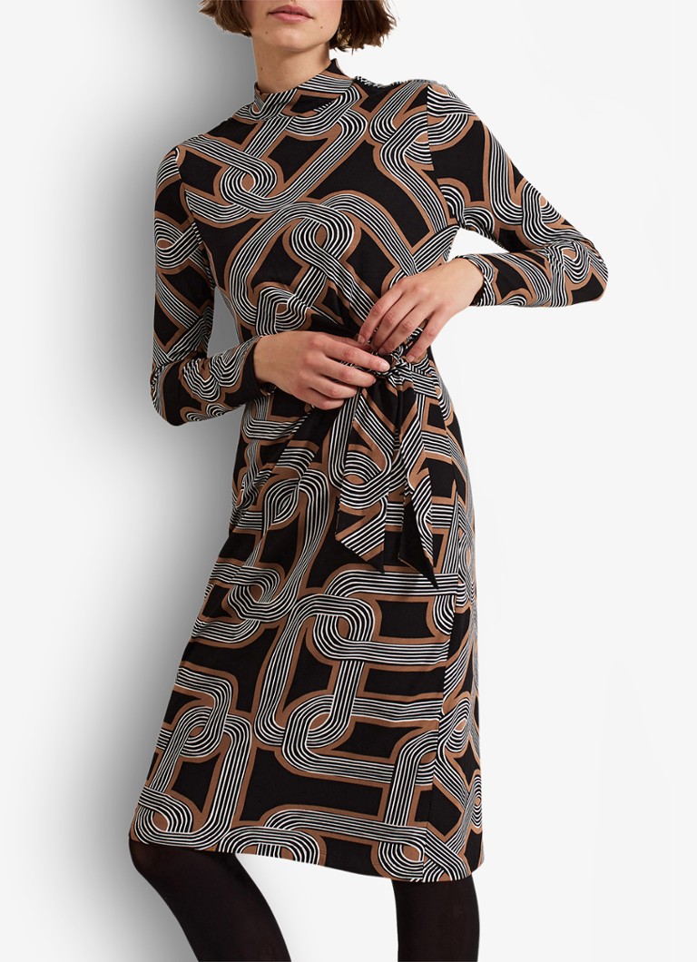 Rochie mini tricotată Phase Eight Margot cu imprimeu grafic
