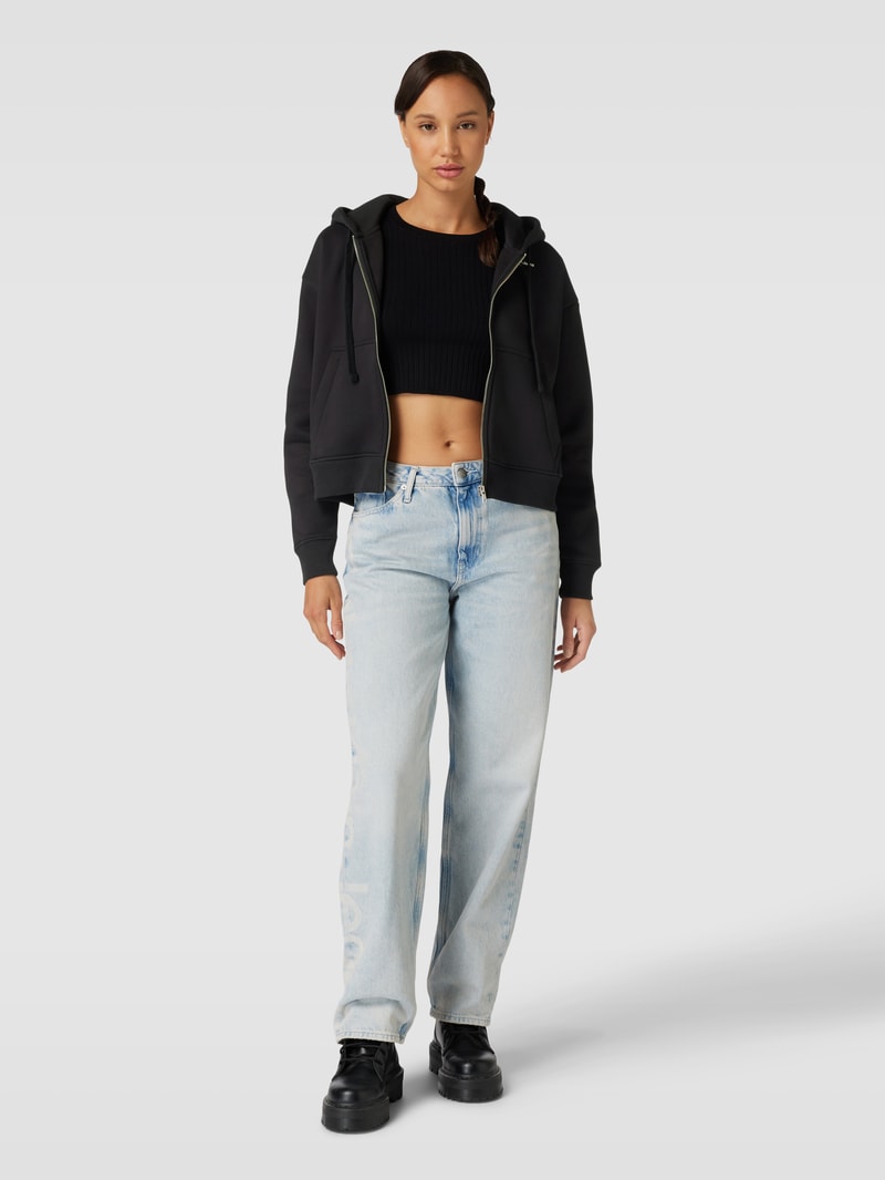 Sweatjacke mit Kapuze in black