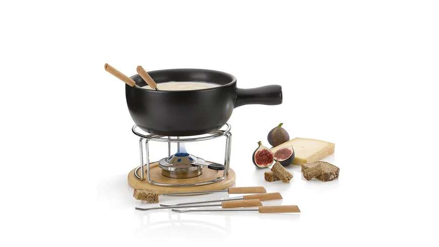 kela Käsefondue-Set Natura 10-tlg. schwarz
