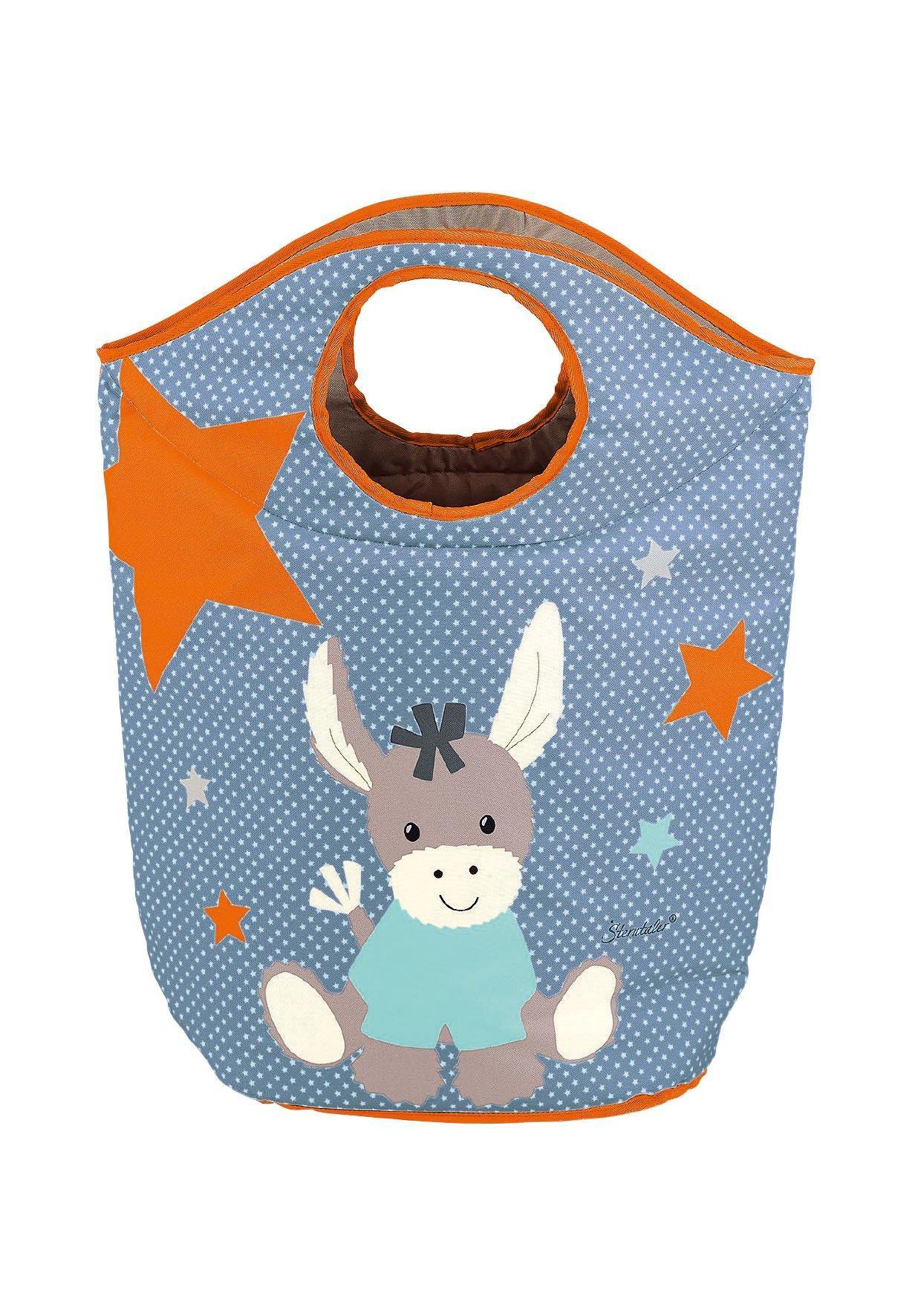 Aufbewahrungskorb Esel Emmi in Blau und Orange