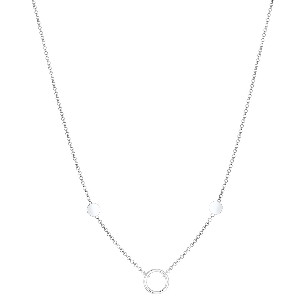 Elli Elli Collier Cercle Pendentif Figaro Basic Trend Collier Femme - (925/1000) Argen Bijoux