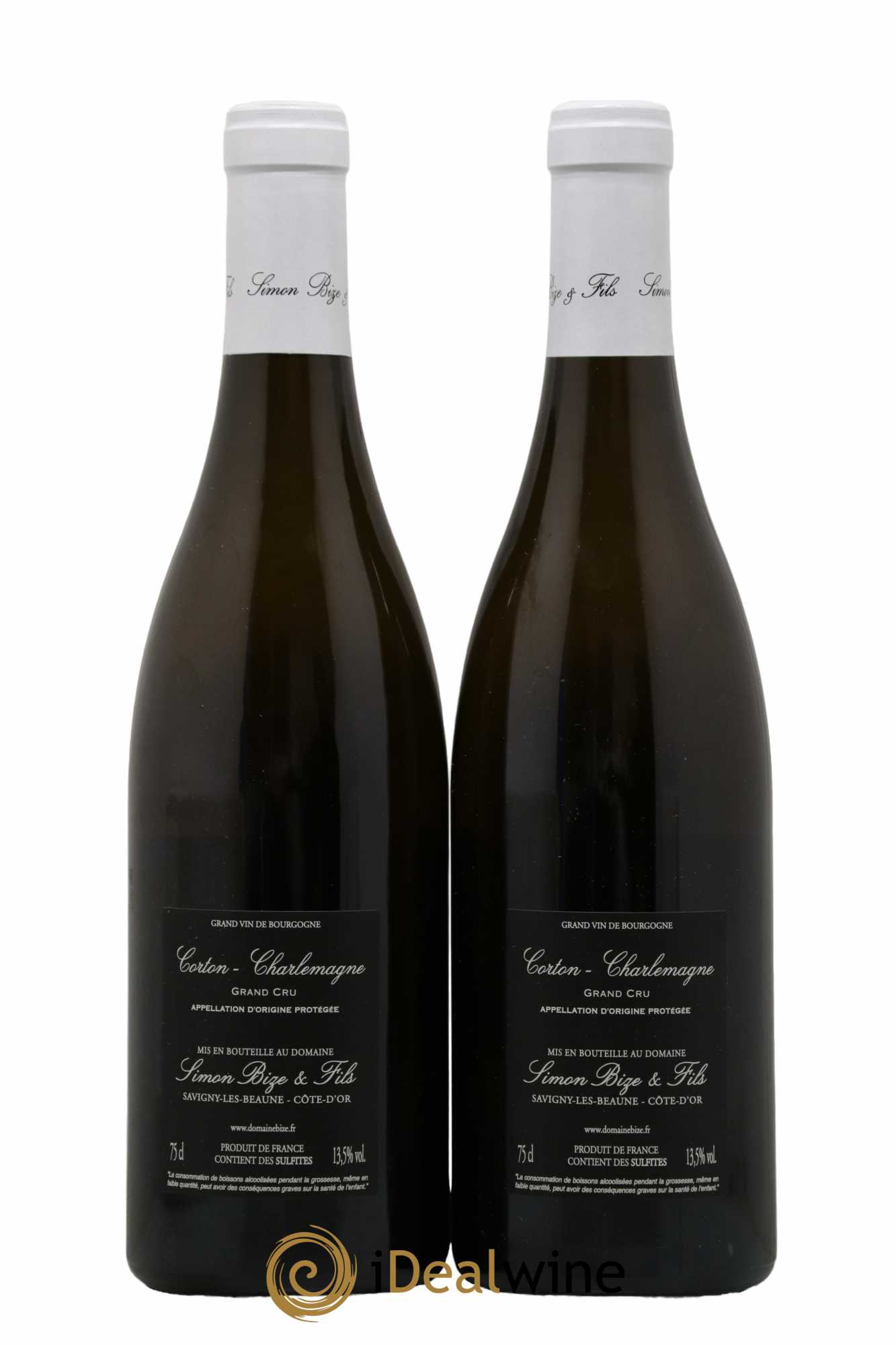 Corton-Charlemagne Grand Cru Simon Bize & Fils  2019 - Lot de 2 Bouteilles