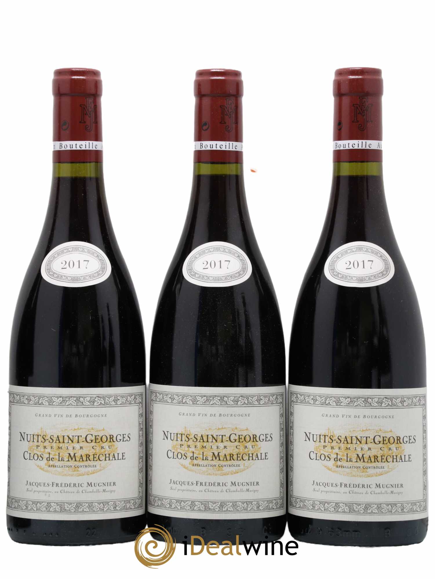 Nuits Saint-Georges 1er Cru Clos de La Maréchale Jacques-Frédéric Mugnier  2017 - Lot de 6 Bouteilles