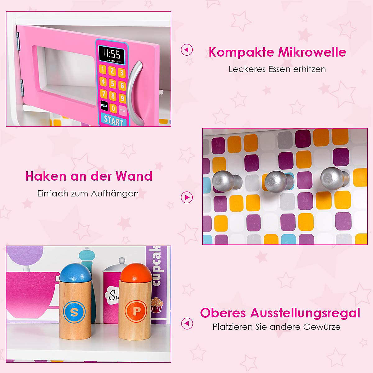 Spielküche Kinderküche rosa Reichlich