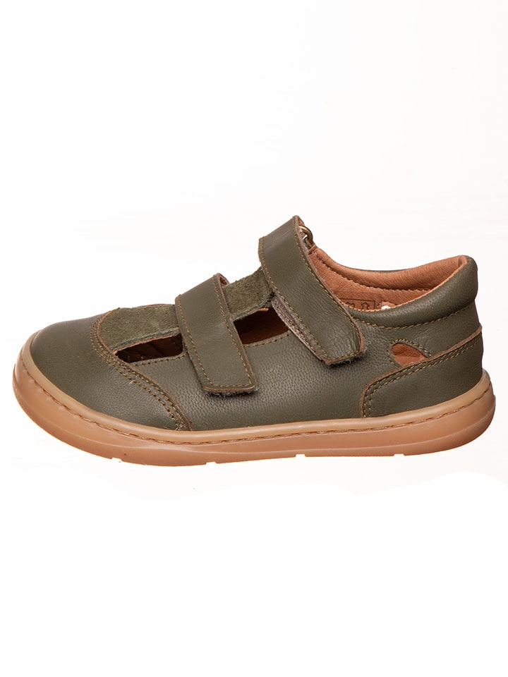 kmins Leder-Barfußschuhe in Khaki günstig kaufen