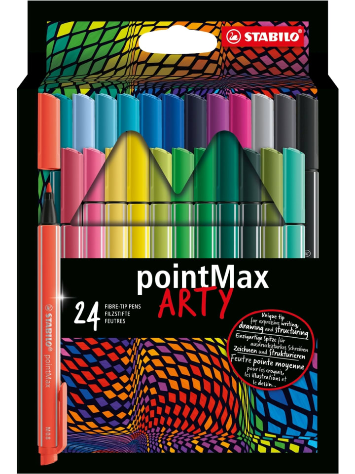 STABILO Filzschreiber pointMax Arty Packung mit 24 Stück günstig kaufen onesize
