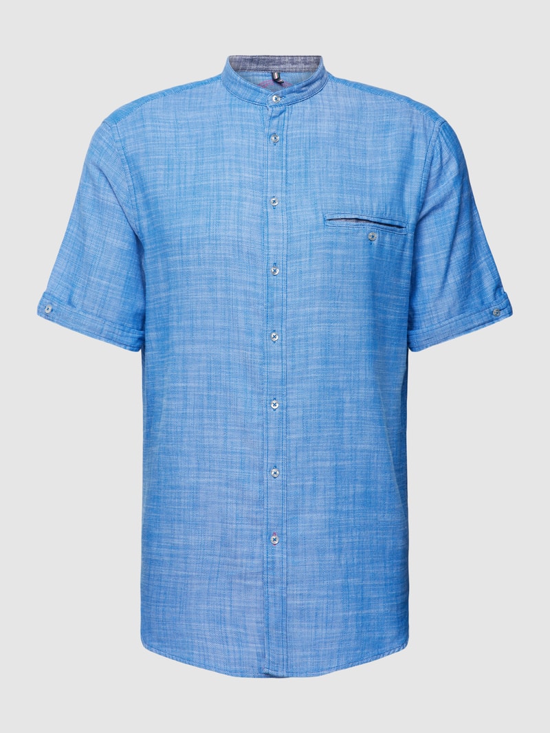 Freizeithemd mit Brusttasche in blau