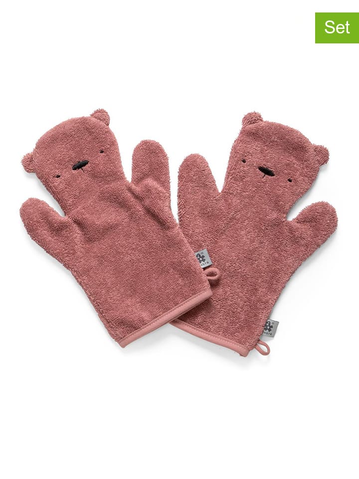 Sebra 2er-Set: Waschhandschuhe 