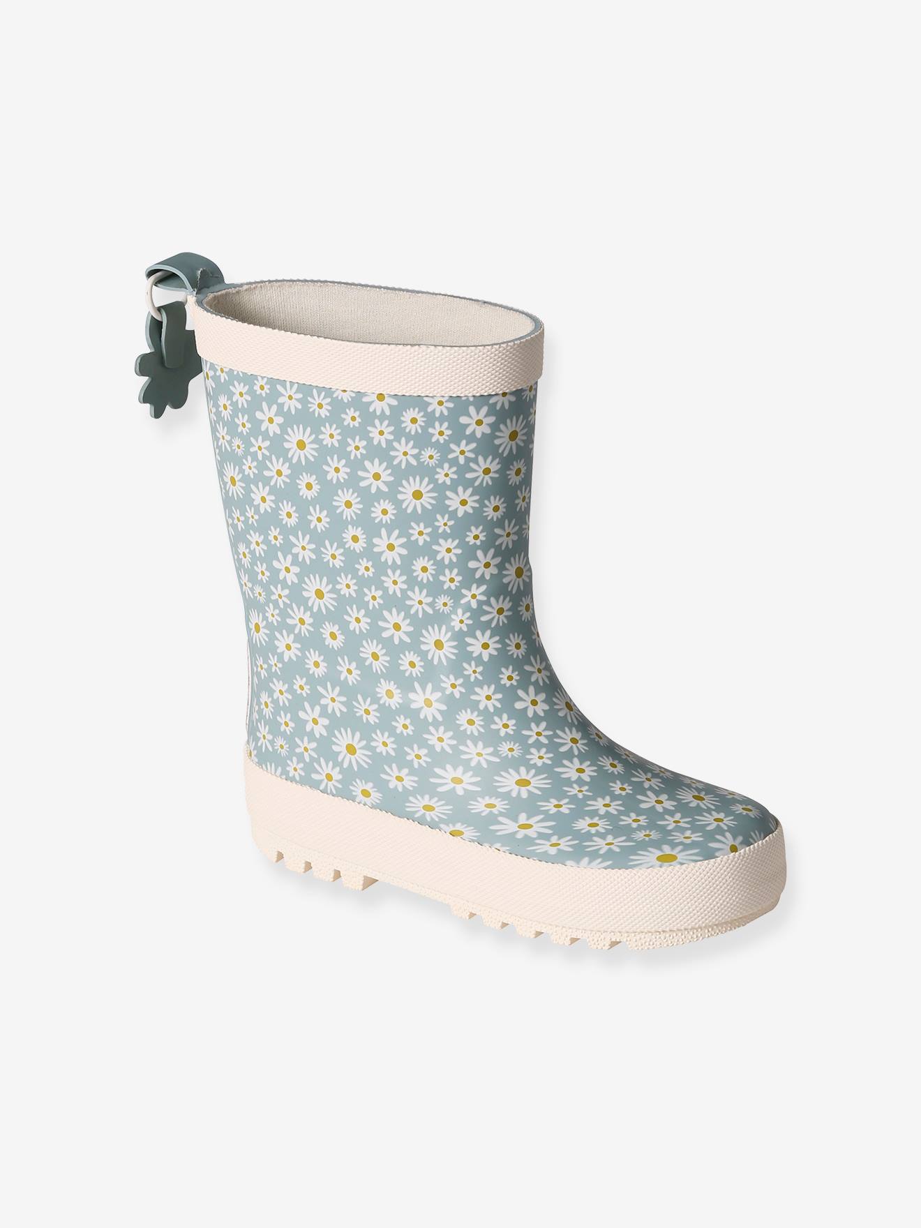 Vertbaudet Kinder Gummistiefel - hellblau gänseblümchen