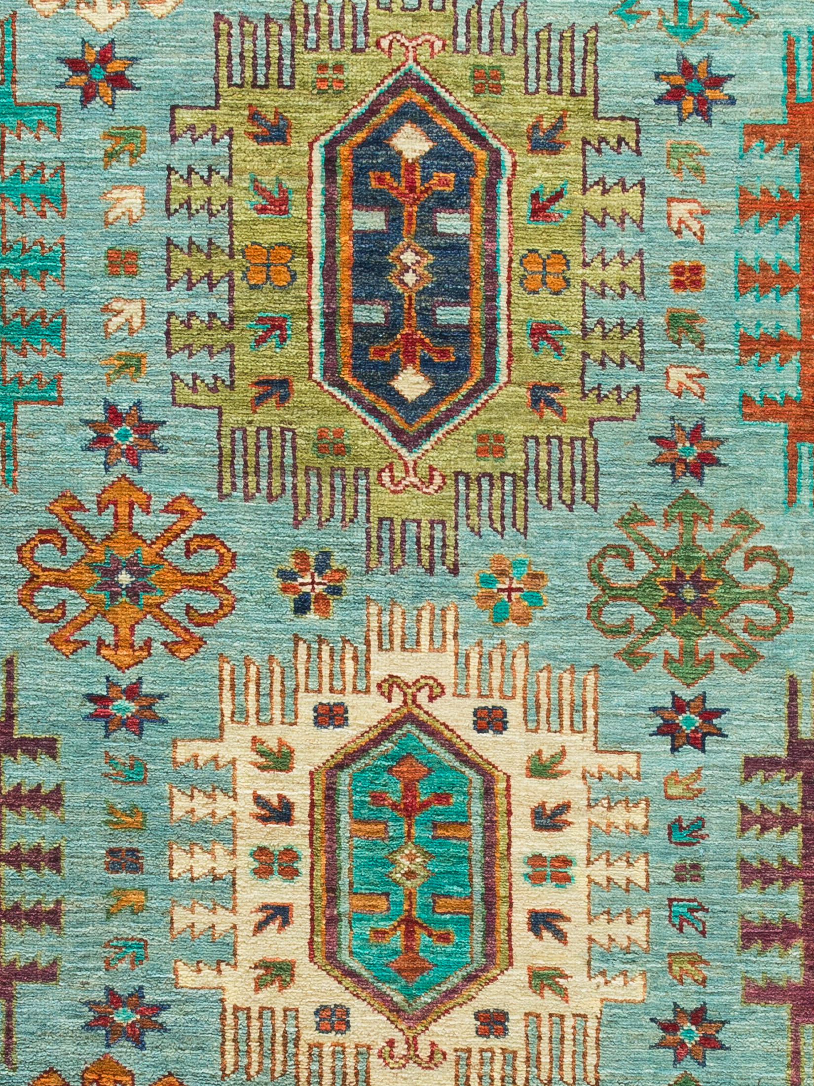 Kazak Ghazni ca. 214 x 301 cm, Unikat / Einzelstück