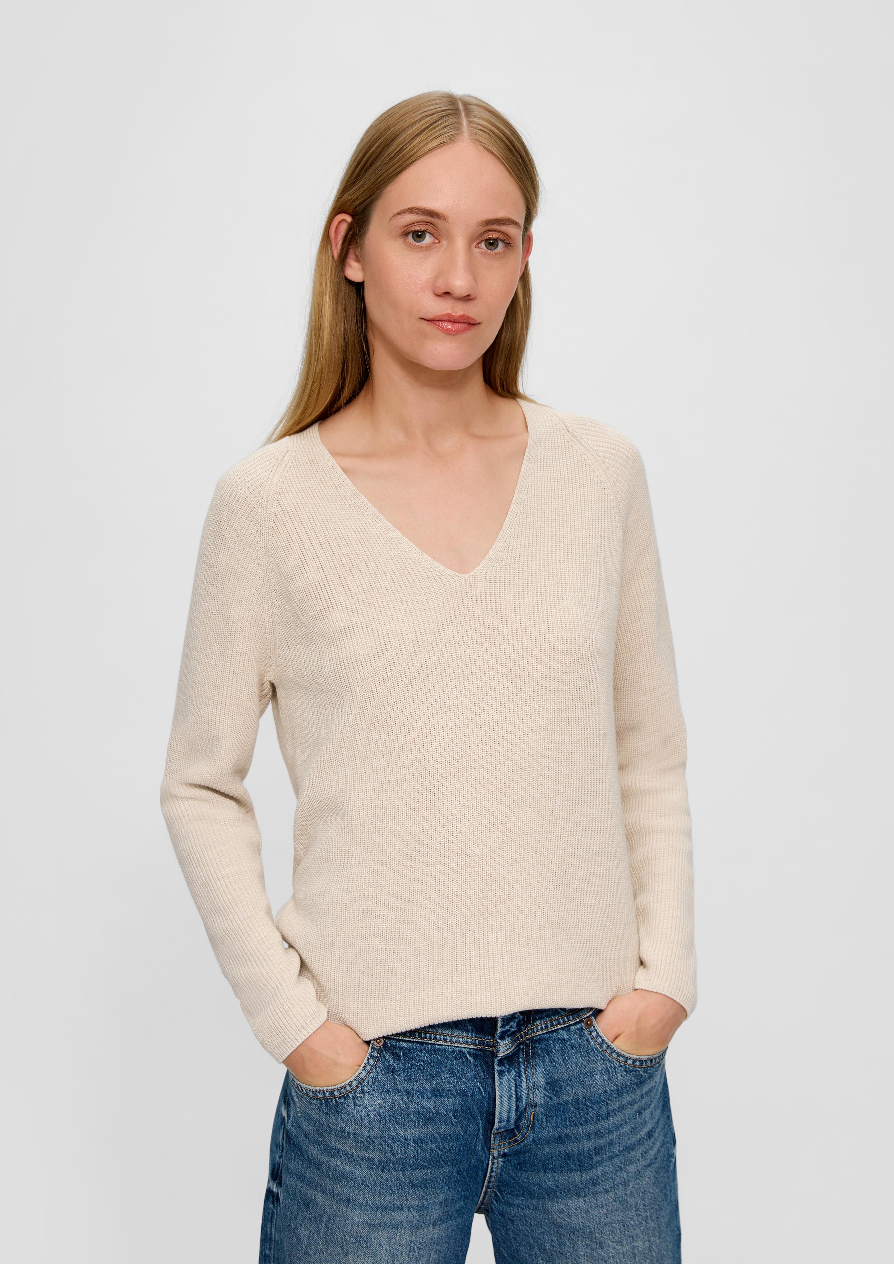 Strickpullover mit Raglanärmeln  2133060-81W0