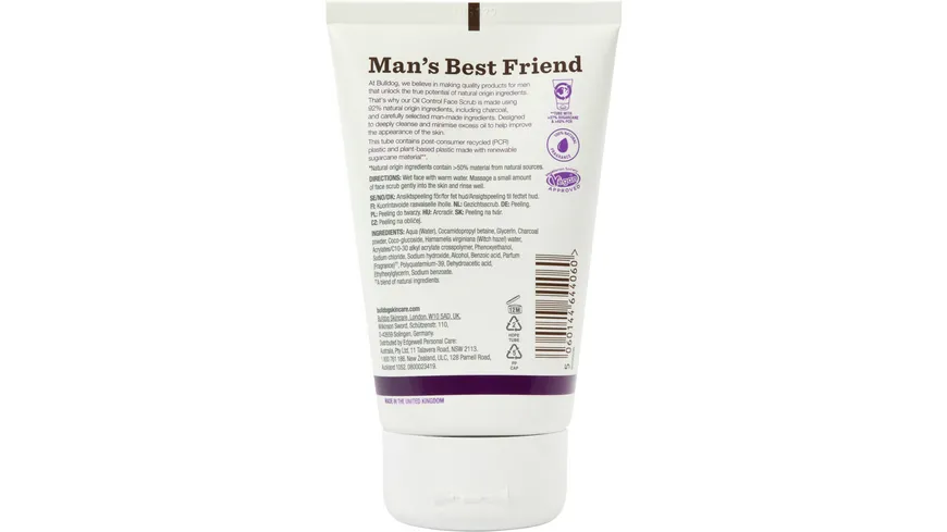 Bulldog Oil Control Face Scrub Gesichtspeeling 125 ml