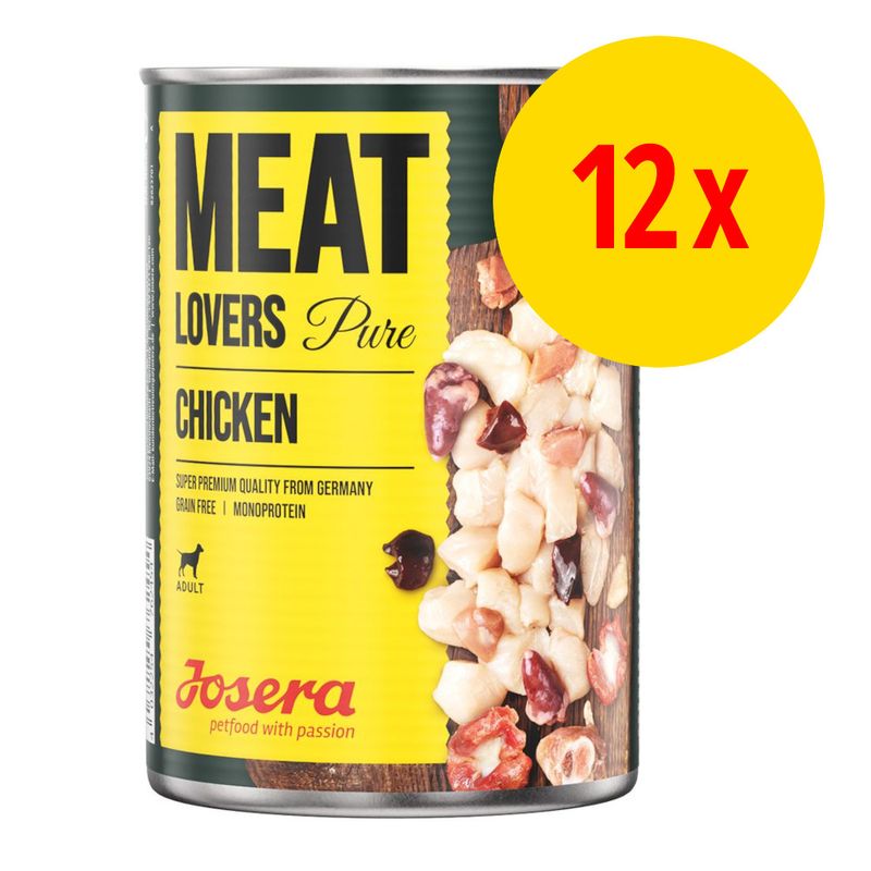 Sparpaket Josera Meatlovers Pure 12 x 400 g