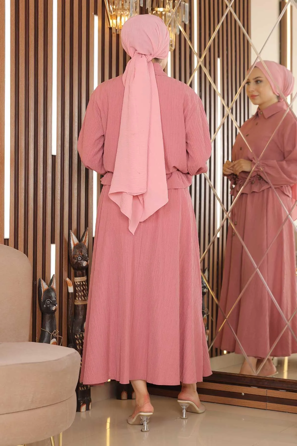 Modamihram  Hemdrock-Set Dusty Rose 19146
