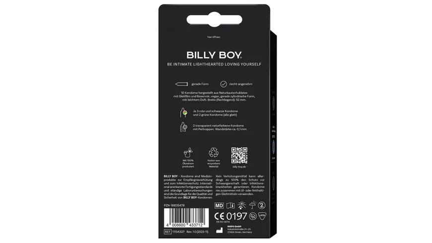 BILLY BOY Kondome  Bunte Vielfalt 10er