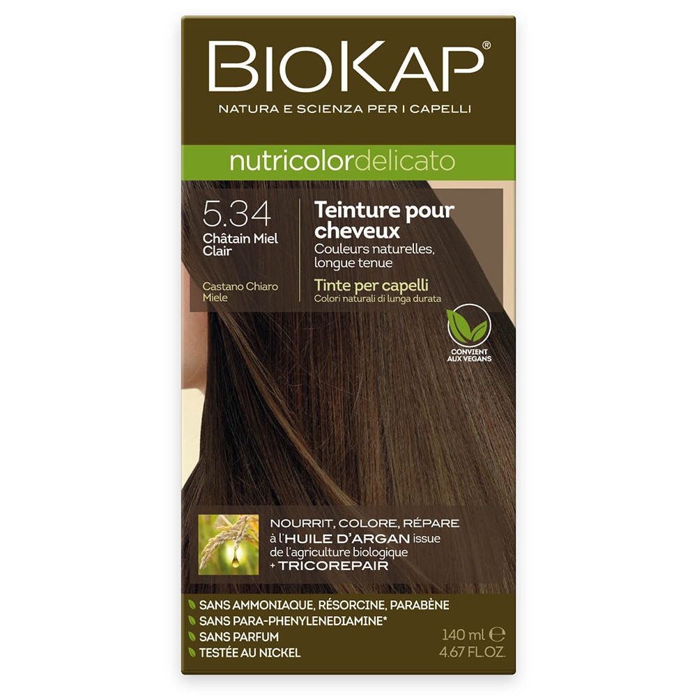 biokap TEINTURE POUR CHEVEUX NUTRICOLOR DELICATO COLORATION PERMANENTE