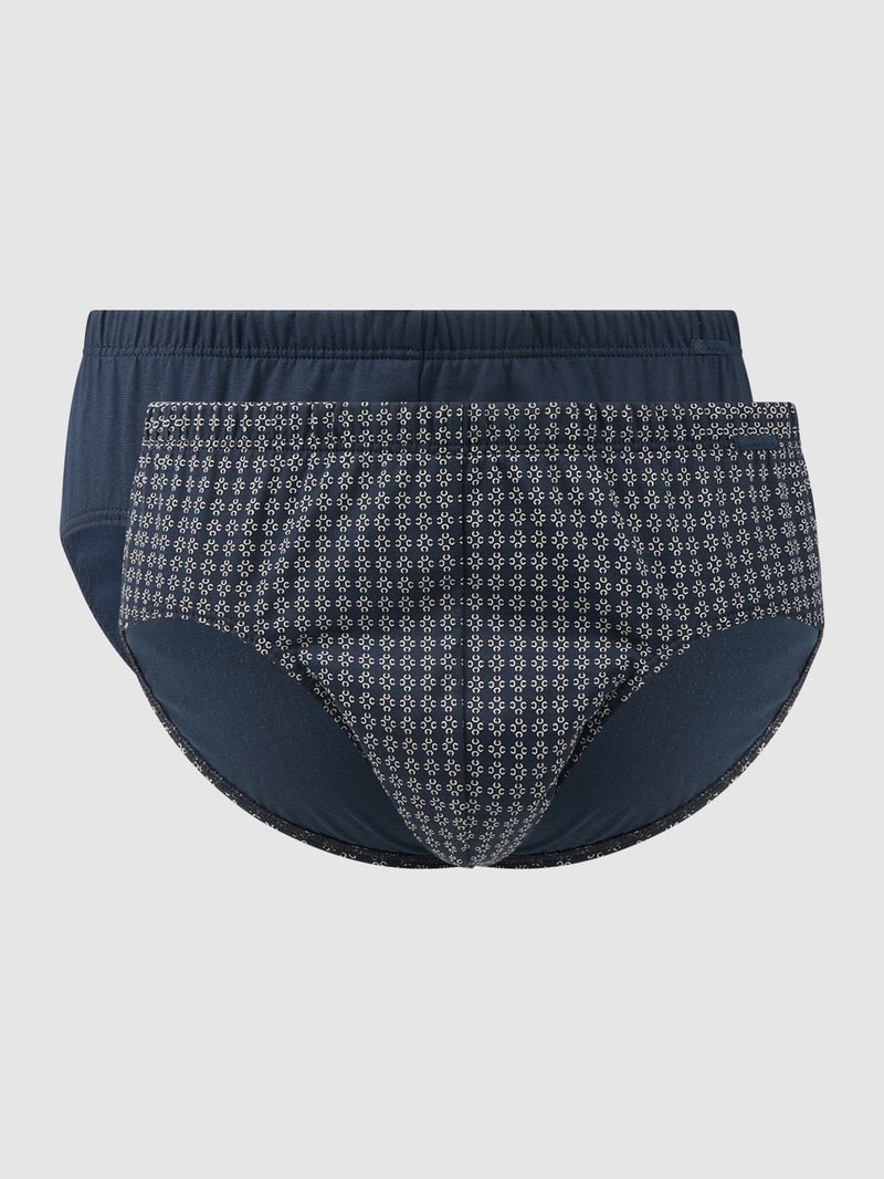 Slip aus Single Jersey im 2er-Pack in dunkelblau