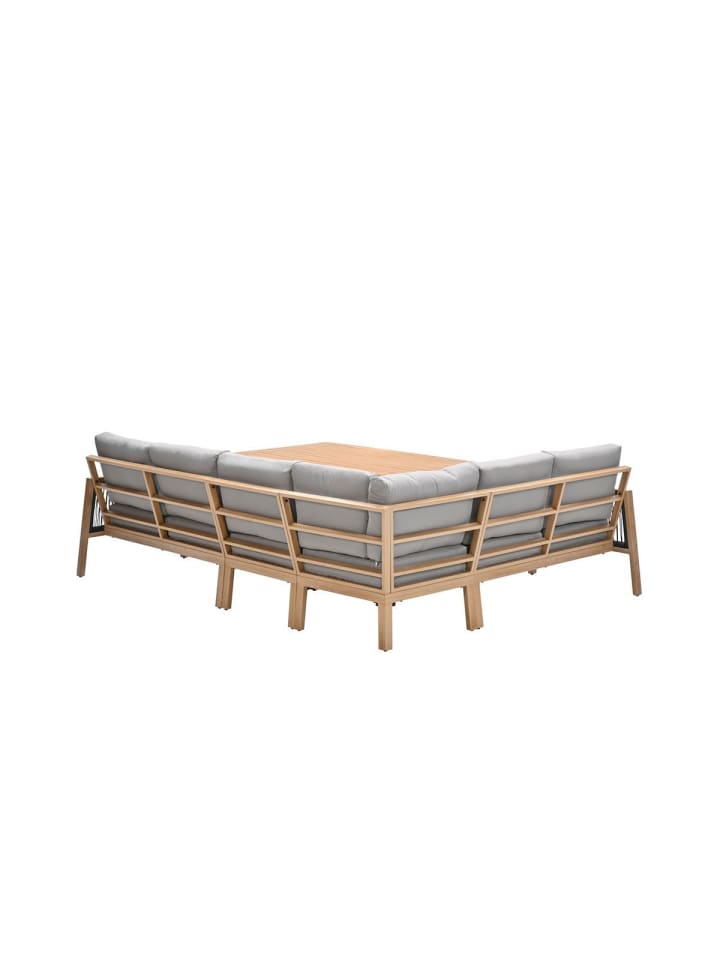 GMD Living Gartenmöbel Sitzgruppe DECALA mit Sitzbank, Dining Lounge in Teakholz Optik günstig kaufen onesize