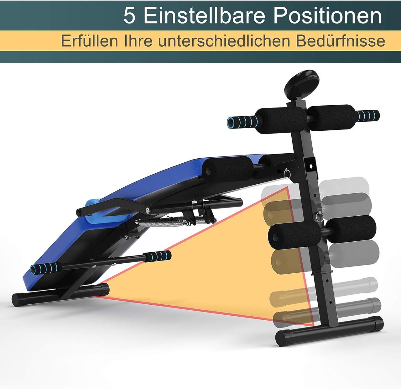 Costway Sit Up Bank klappbar, Ab Bauchtrainer Bench